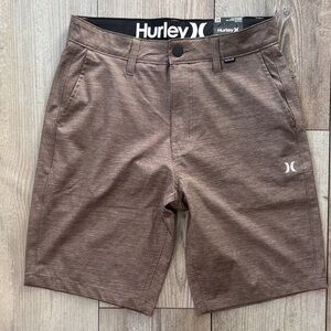 Hurley Men's Brown WalkShorts NWT Size 28 Water Repellant